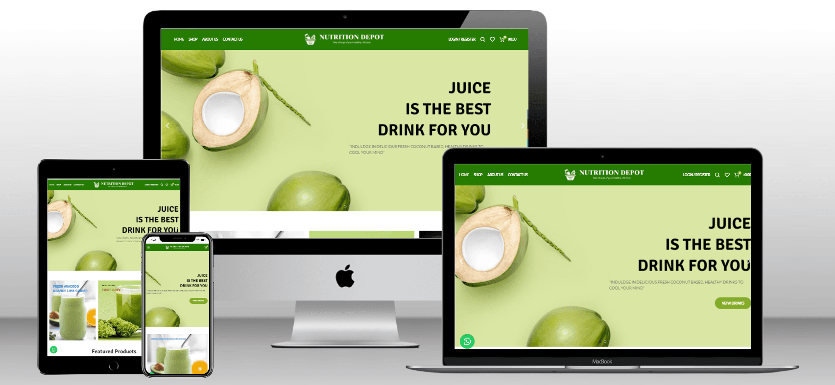 Nutritional Depot Juices screenshot